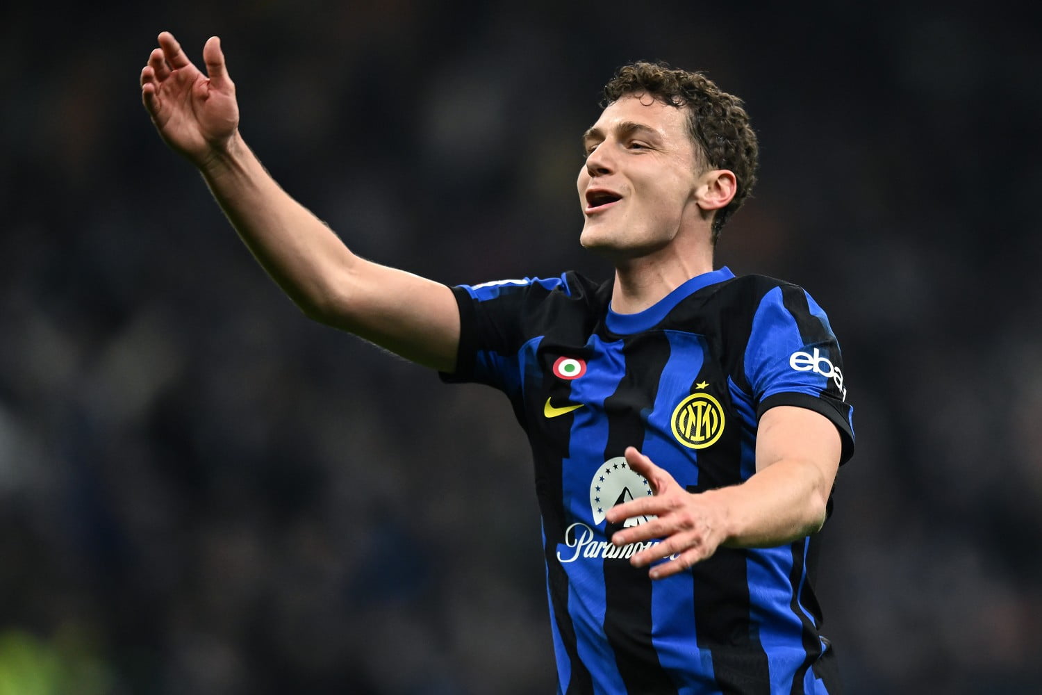 L'esultanza di Pavard