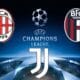 Champions Juve Milan Bologna