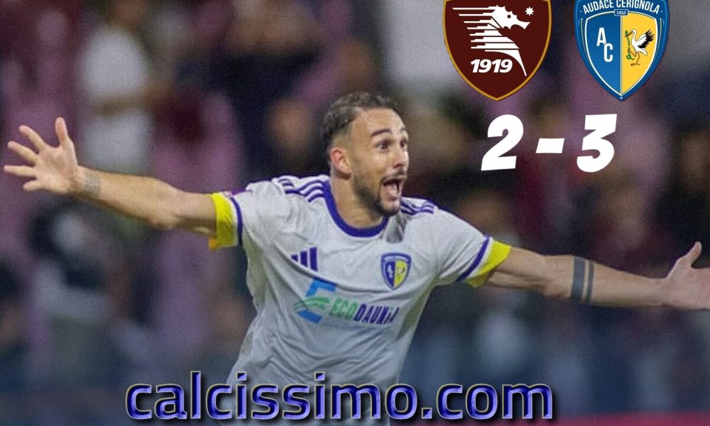 Salernitana-Cerignola 2-3