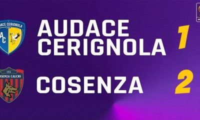 Cosenza vince 1-2 a Cerignola