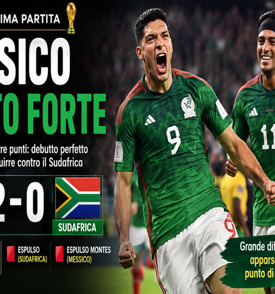 Messico- Sudafrica 2-0